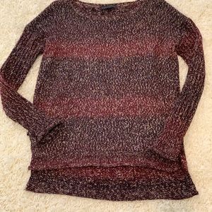 Pre-owned Burgundy hi-low sweater
